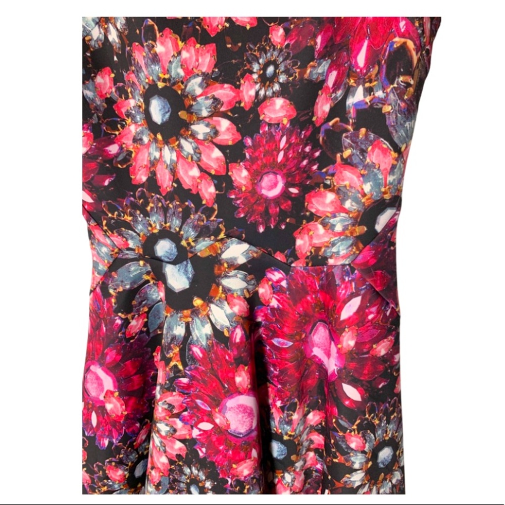 NEW!! Ted Baker Crystal Broach Skater Dress - Picture 6 of 10